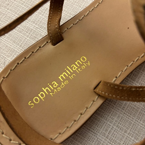 NEW Sophia Milano Leopard Sandals Made in Italy 9 - Picture 2 of 5